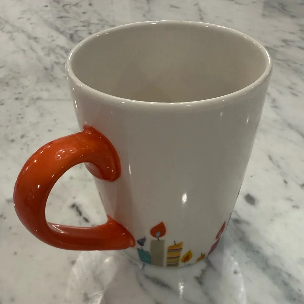 2020 STARBUCKS Happy Birthday Celebration Candles Coffee Tea Mug Cup 10 oz - Picture 4 of 6